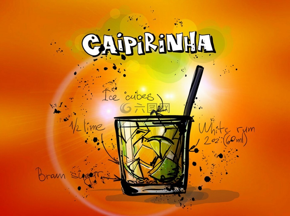的caipirinha,鸡尾酒,喝