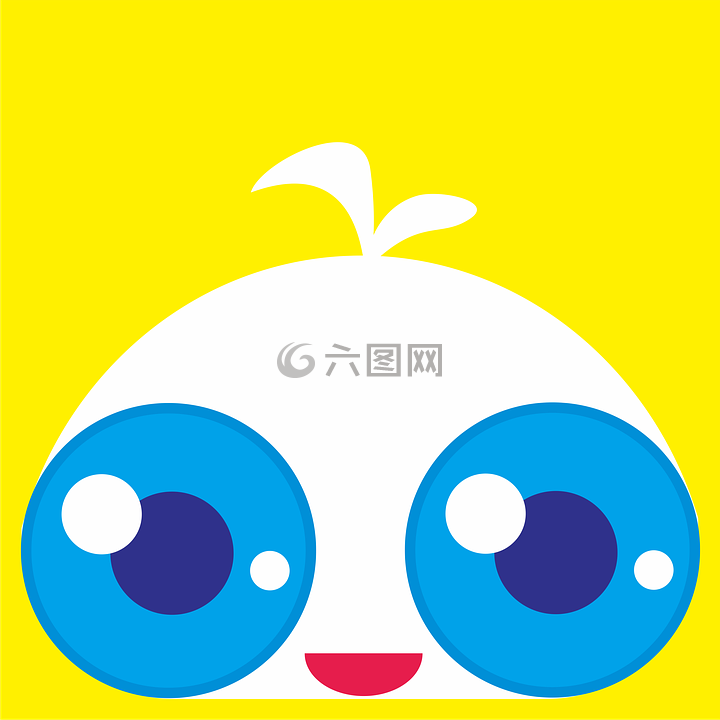 藍(lán)眼仔,卡通,可愛、扁平、頭像