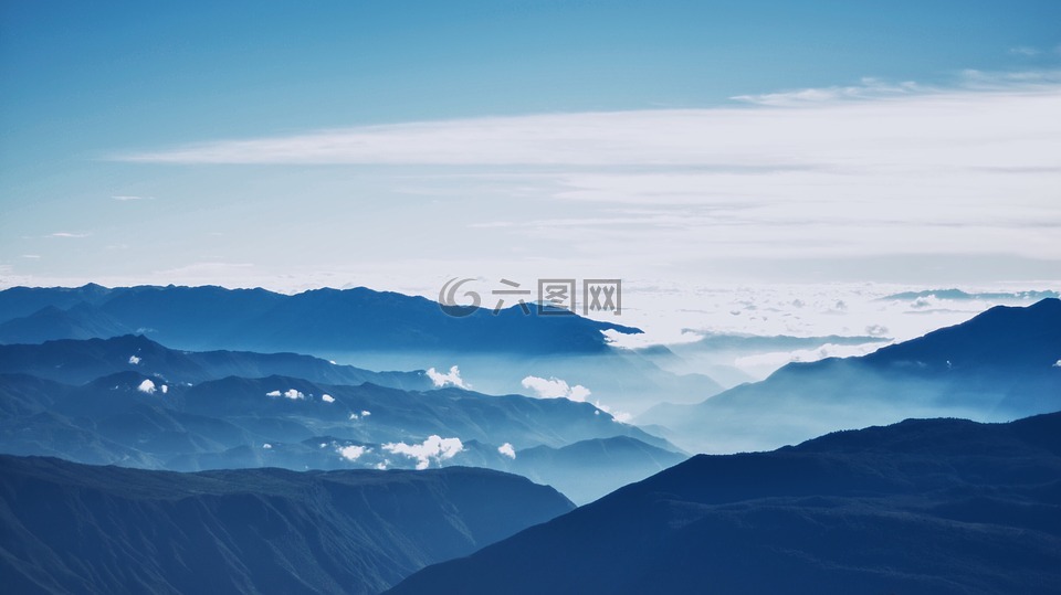 云,有雾,景观