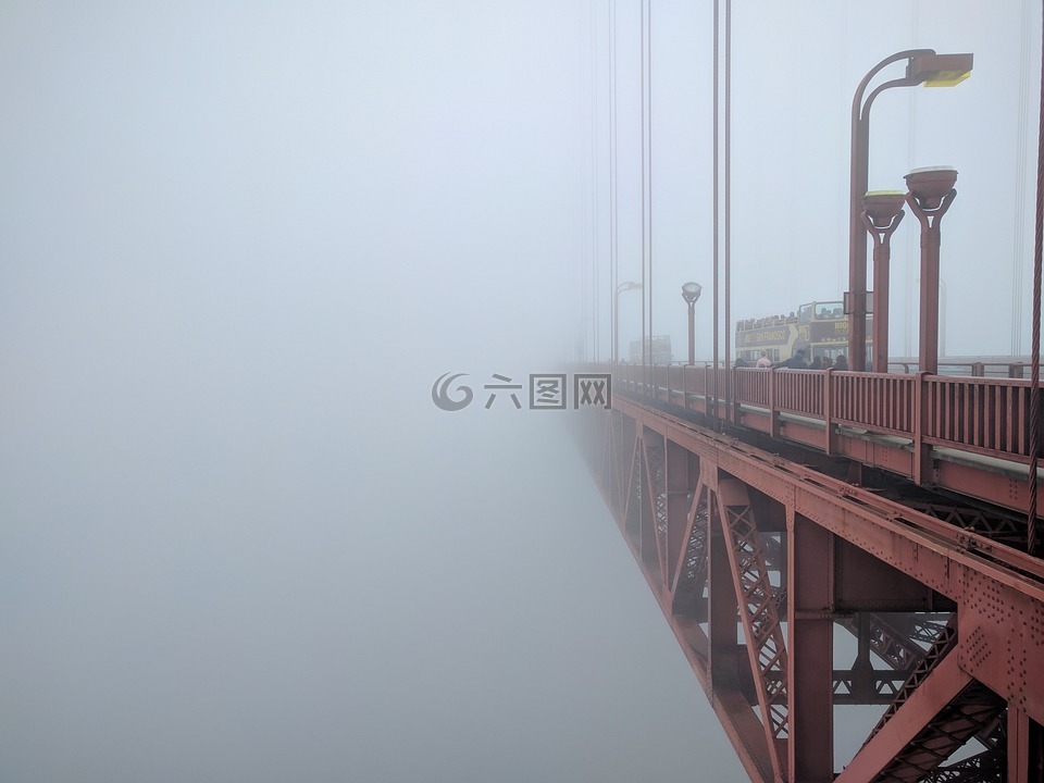 金門大橋,薄霧,結(jié)構(gòu)