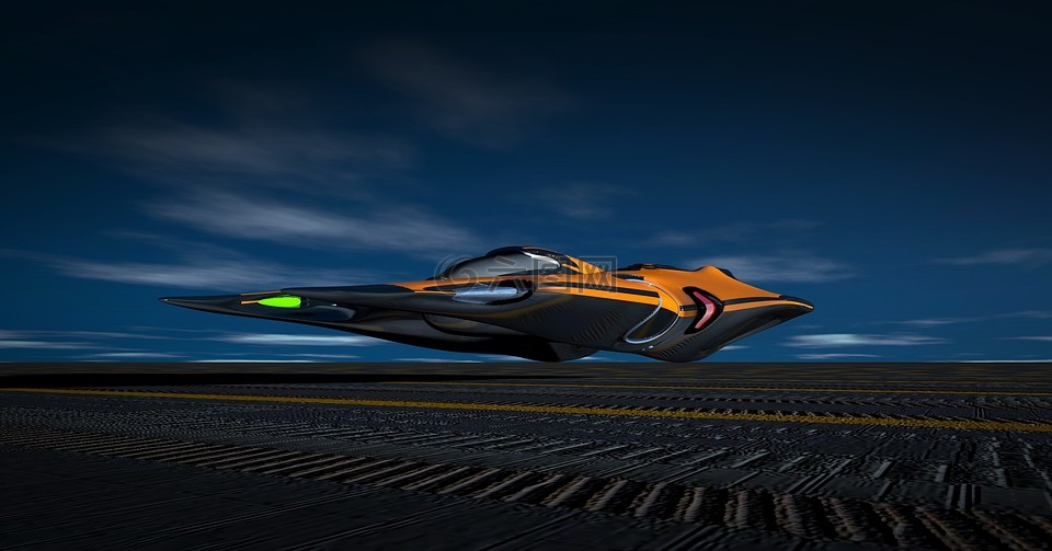 飛船,raumgleiter,3d 模型