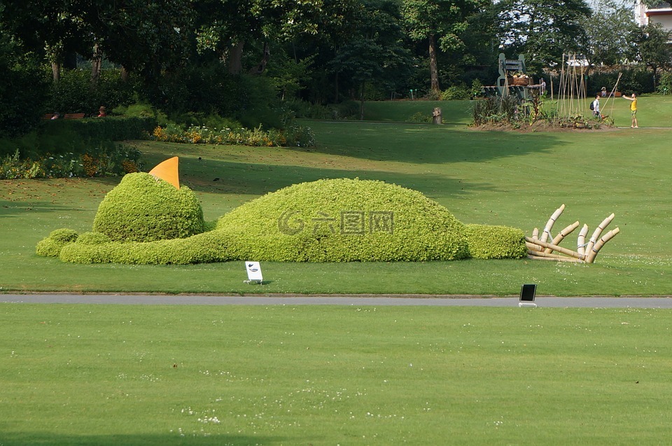 植物園,綠色空間,南特