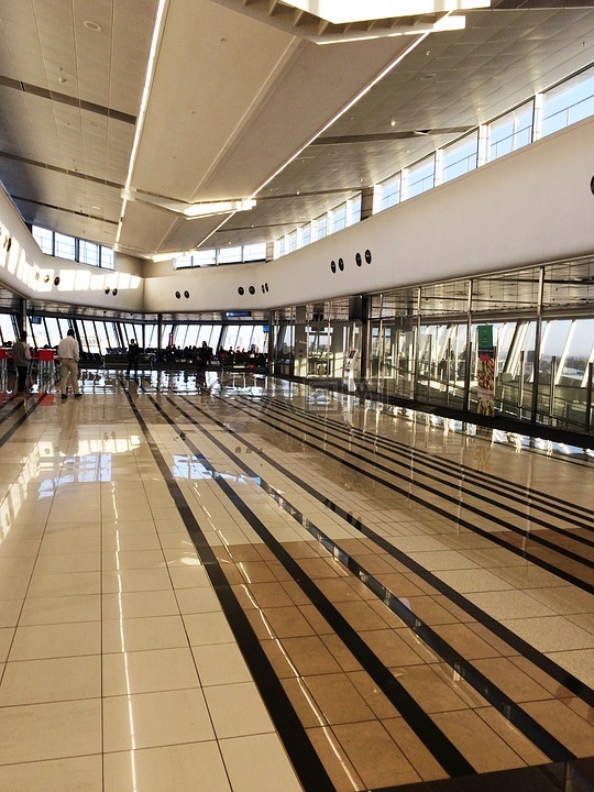 機場,地板,線路
