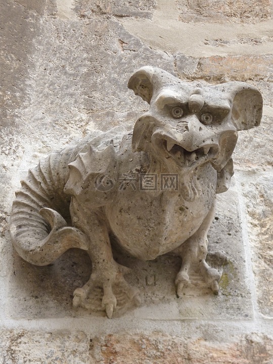 石像鬼之,中世紀(jì),神秘生物