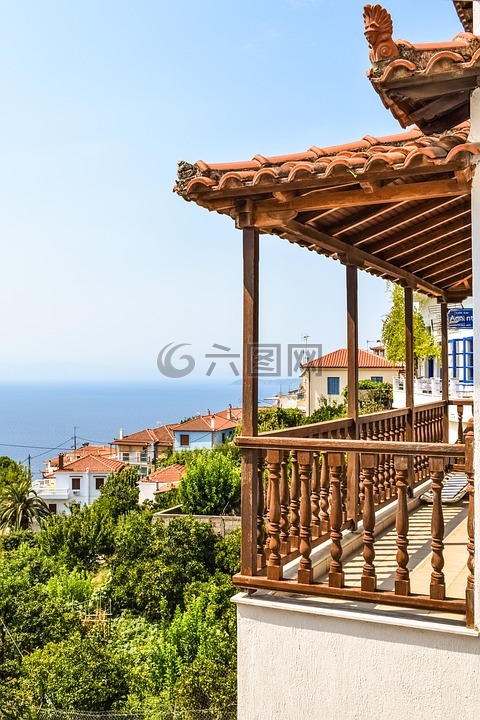 希臘,skopelos,glossa