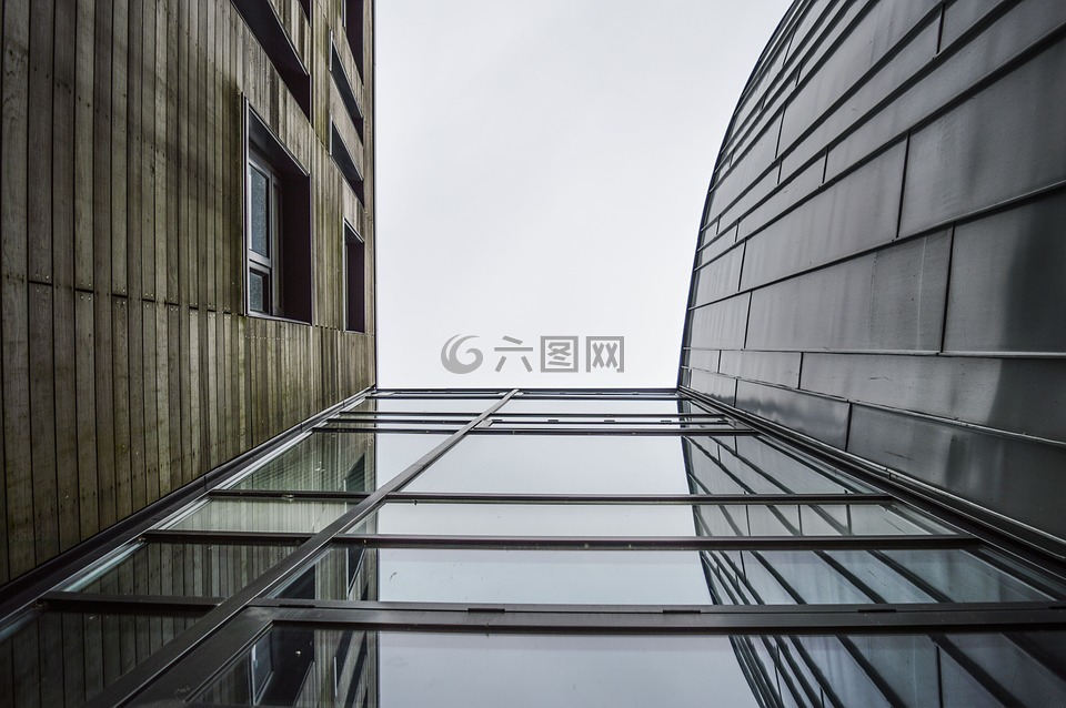 結構,建筑物,玻璃