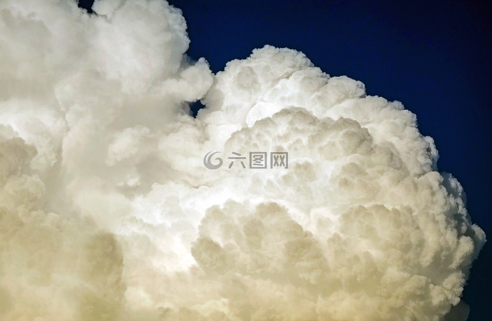 云,天空,傍晚的天空