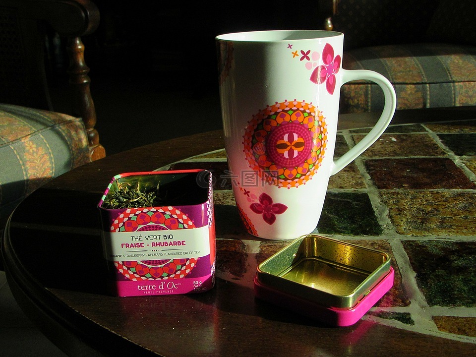 杯,杯子,茶