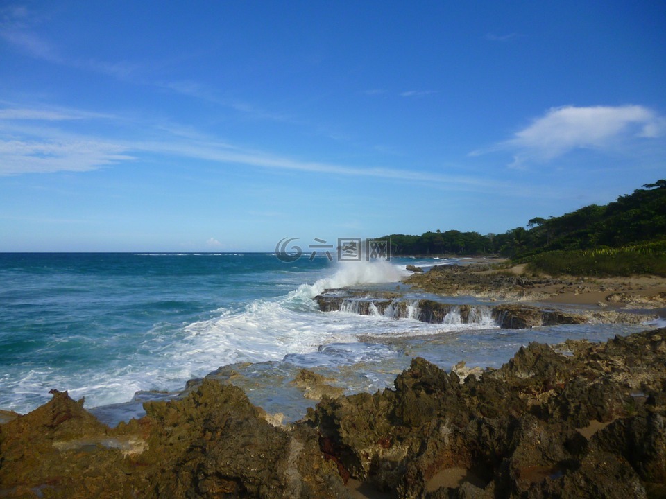 多米尼加共和國,海洋,海