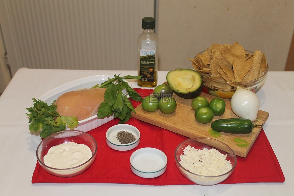 食品,雞,西紅柿