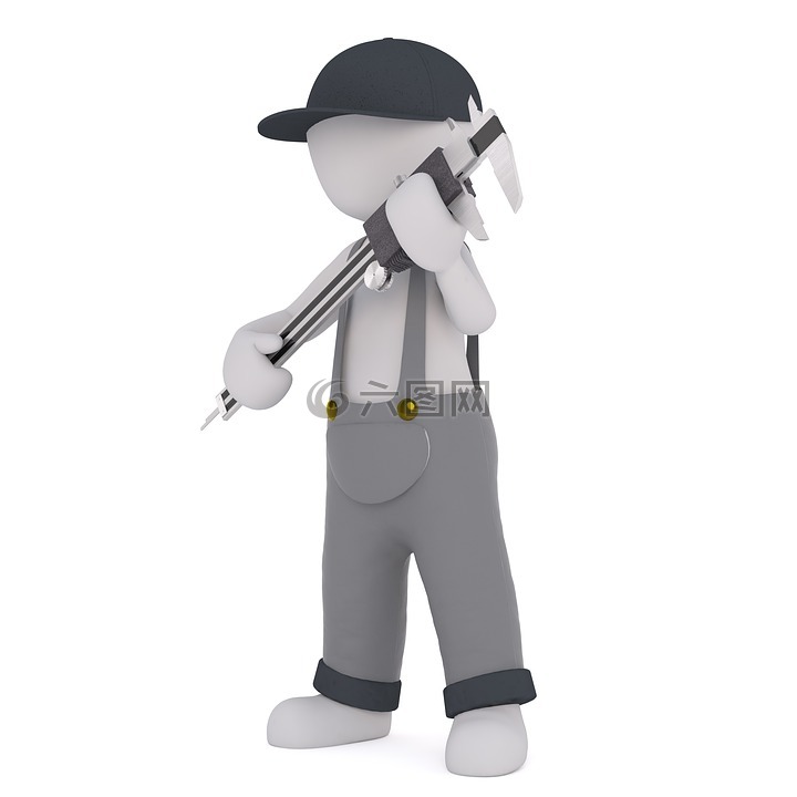 男性,3d模型,孤立