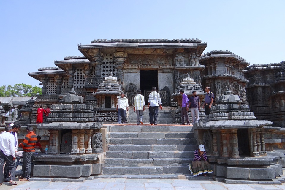 寺,印度教,halebidu