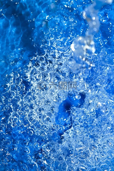 水,泡沫,池