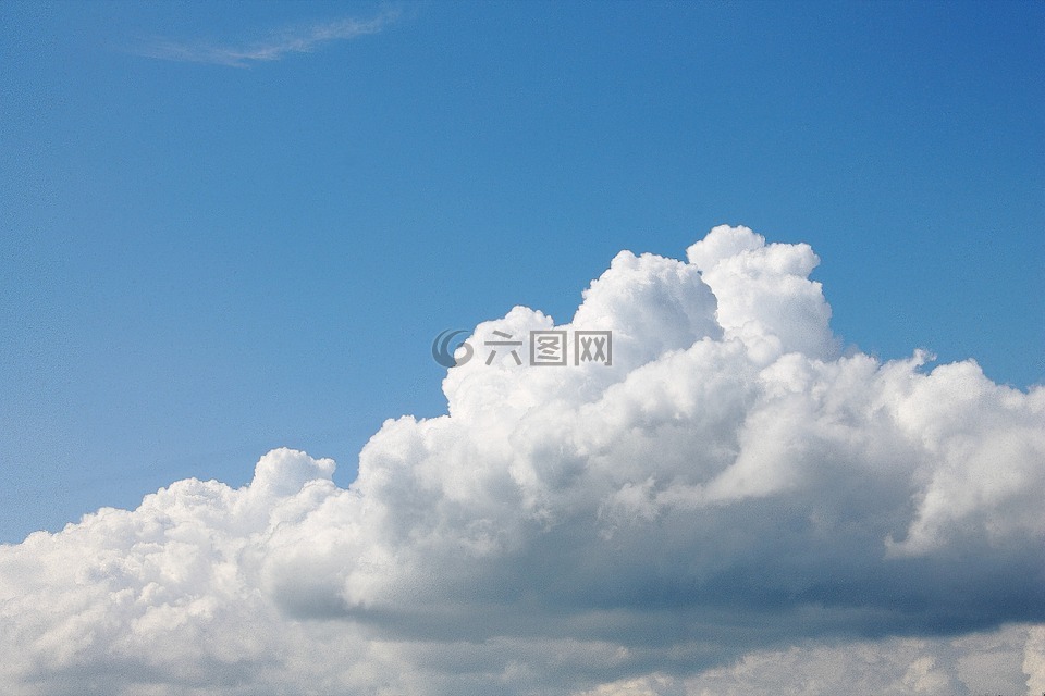 云,天空,藍(lán)色