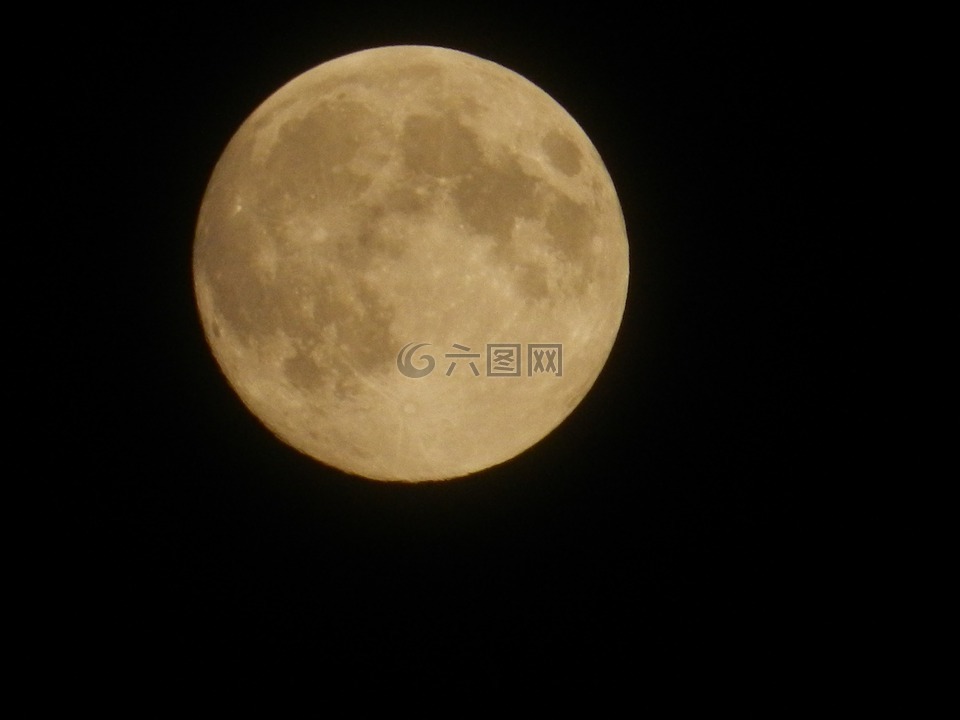 月亮,農(nóng)村,風(fēng)景