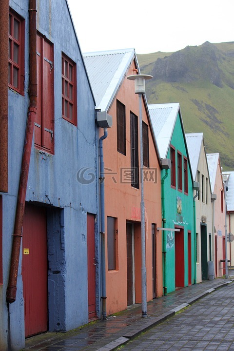 冰島,小屋,山