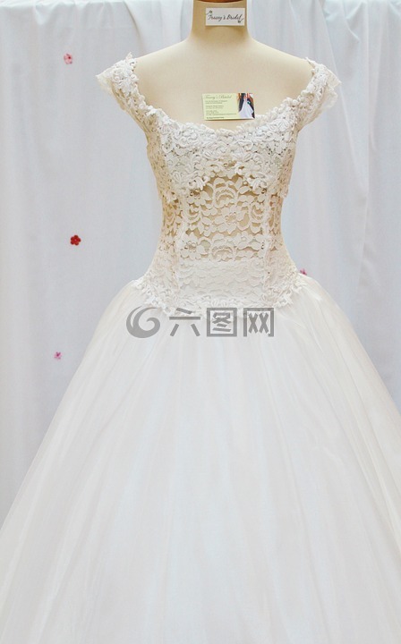 服飾,婚紗,白