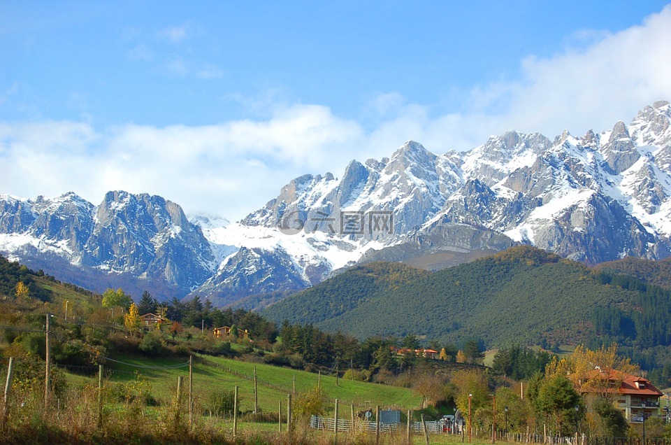 山,景觀,山地景觀