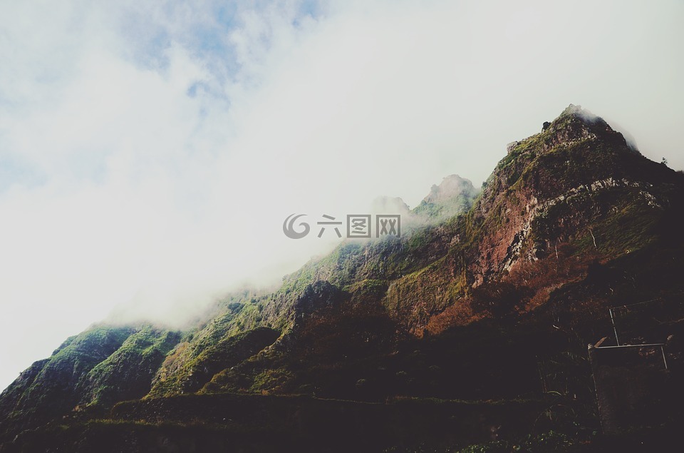山,景觀,自然