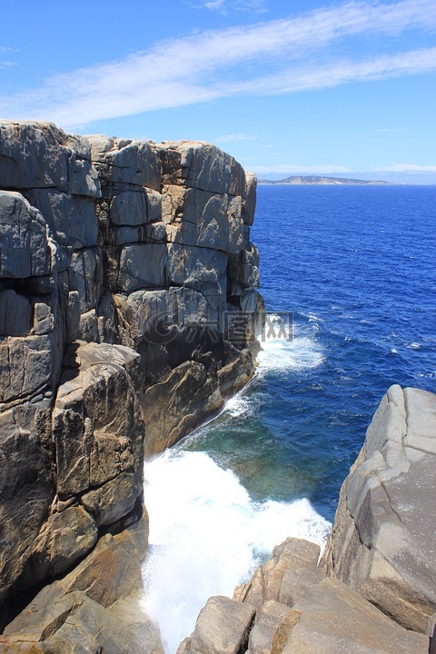 奧爾巴尼,海岸,岸