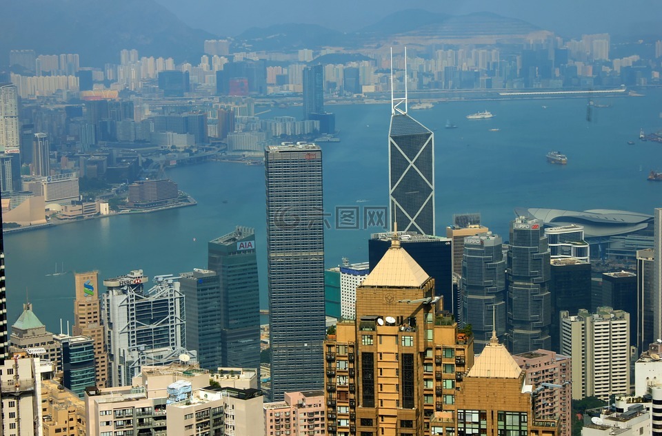 香港,中國,建筑物