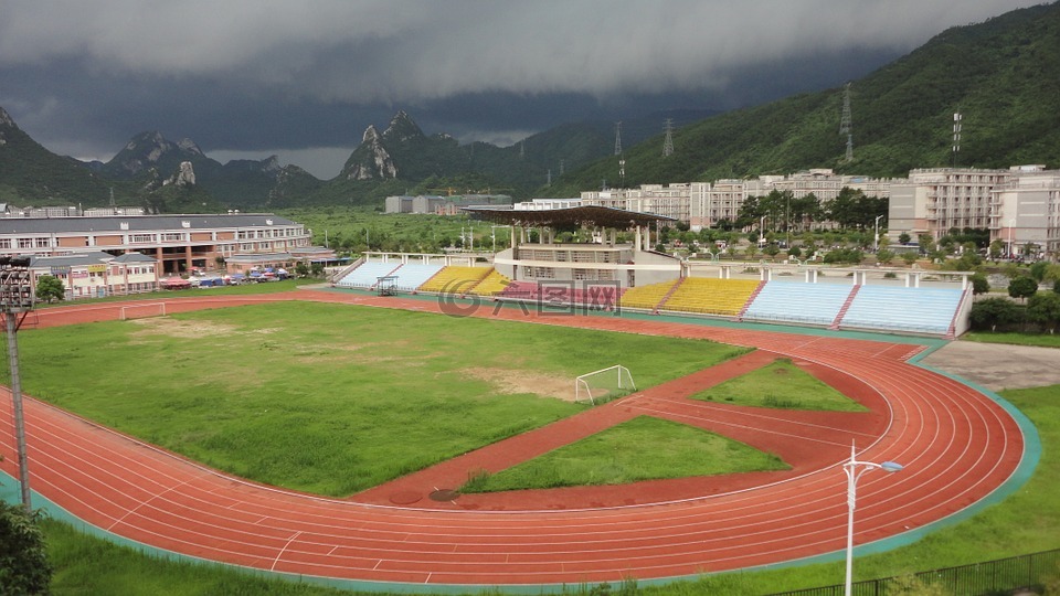 校園,田徑場,桂林