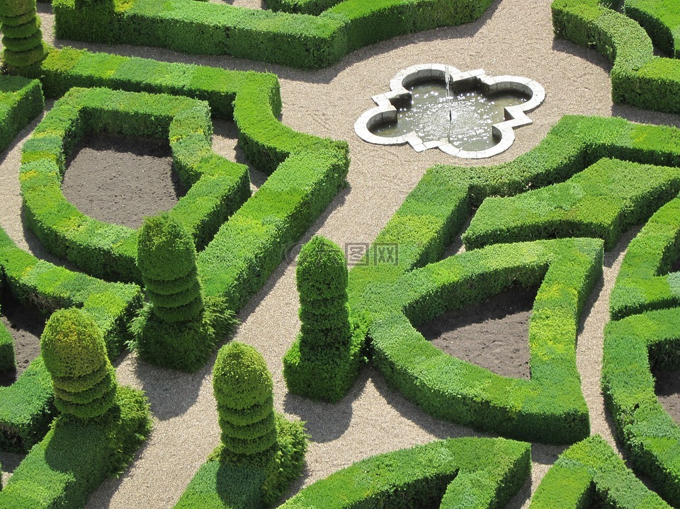 維朗德里城堡,花園,安德爾 - 盧瓦爾省