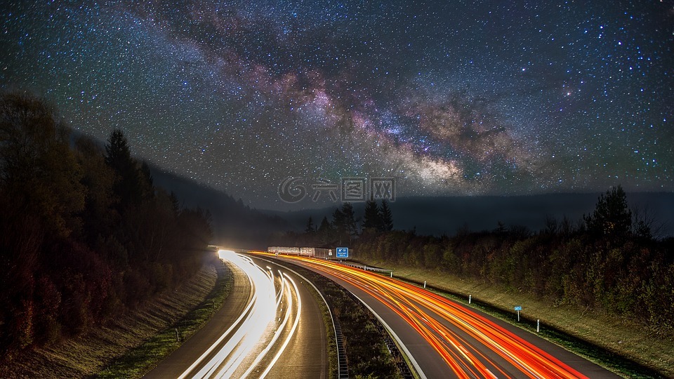 銀河系,明星,天空