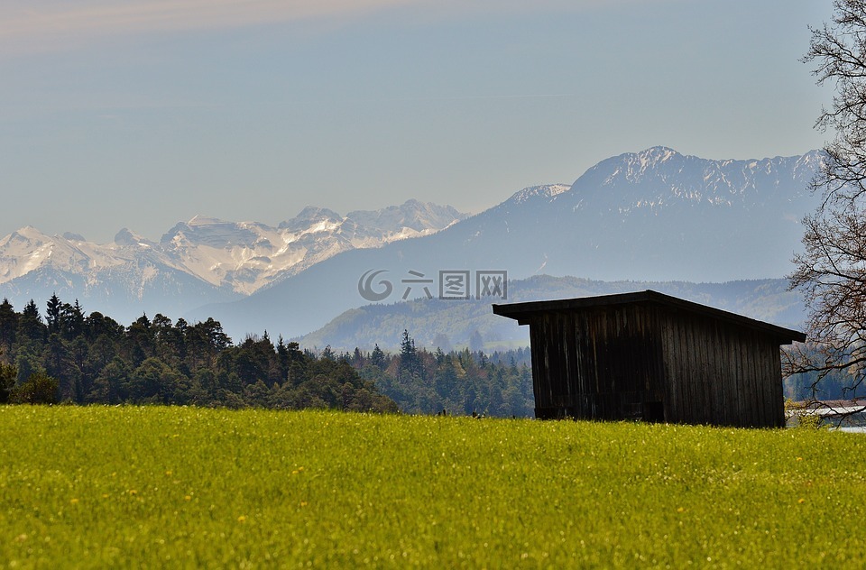 復(fù)活節(jié)湖,iffeldorf,景觀