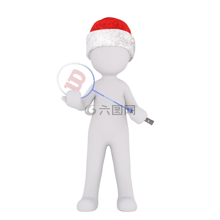 白人男性,孤立,3d模型