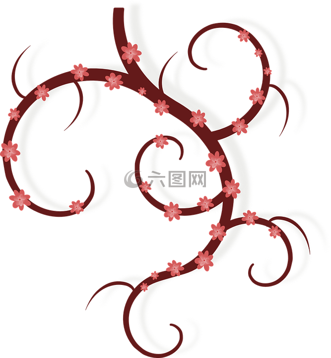 花,飾品,春