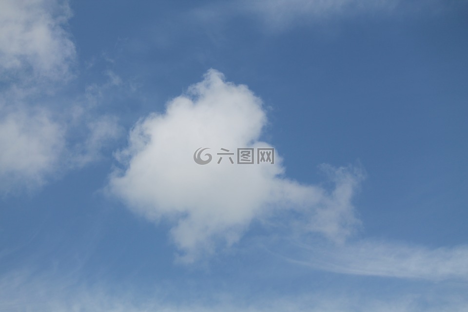 云,天空,藍(lán)色