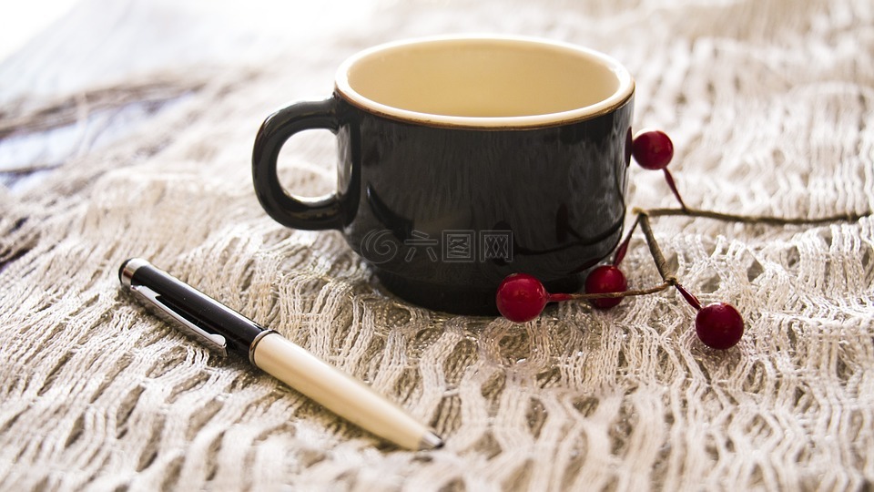 辦公室,茶,杯子