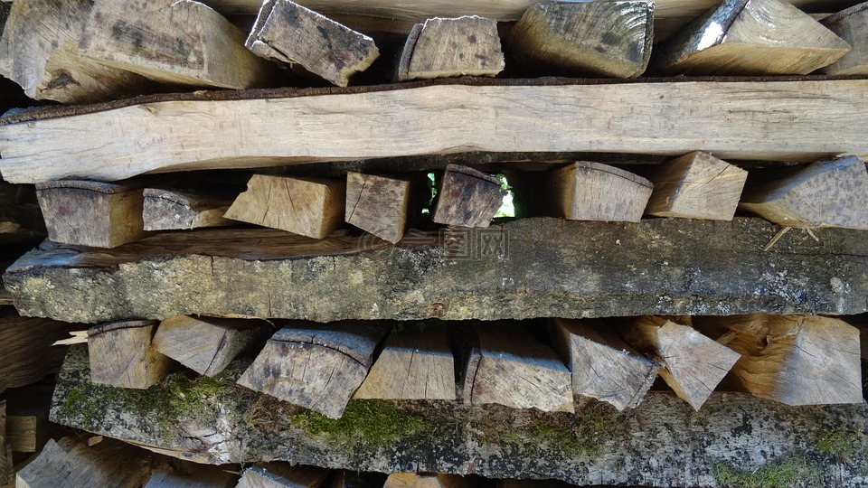 木,holzstapel,柴