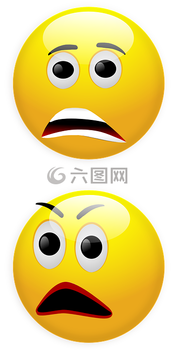 笑臉,恐懼,憤怒