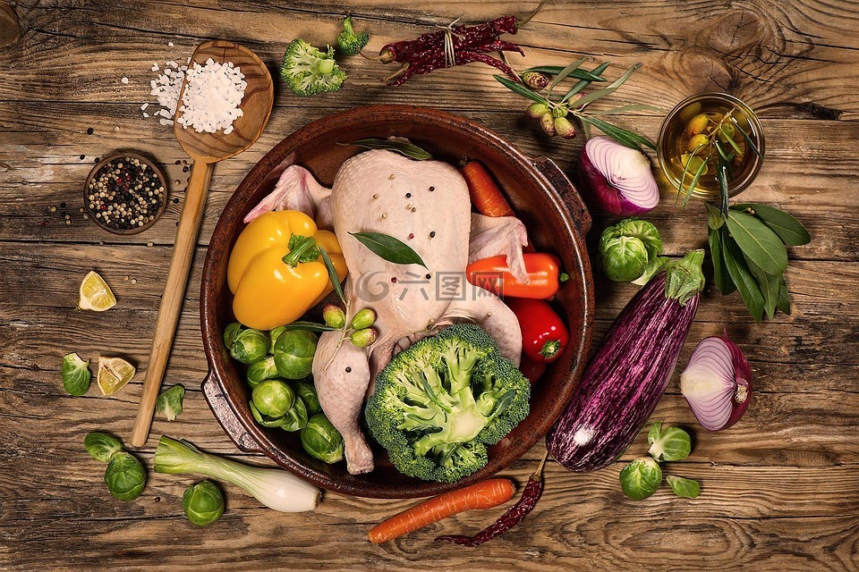 餐廳,食品,板