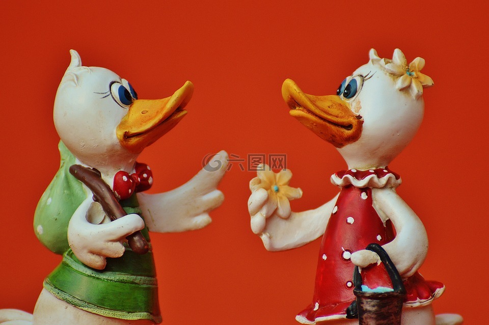 鴨,滑稽,可愛
