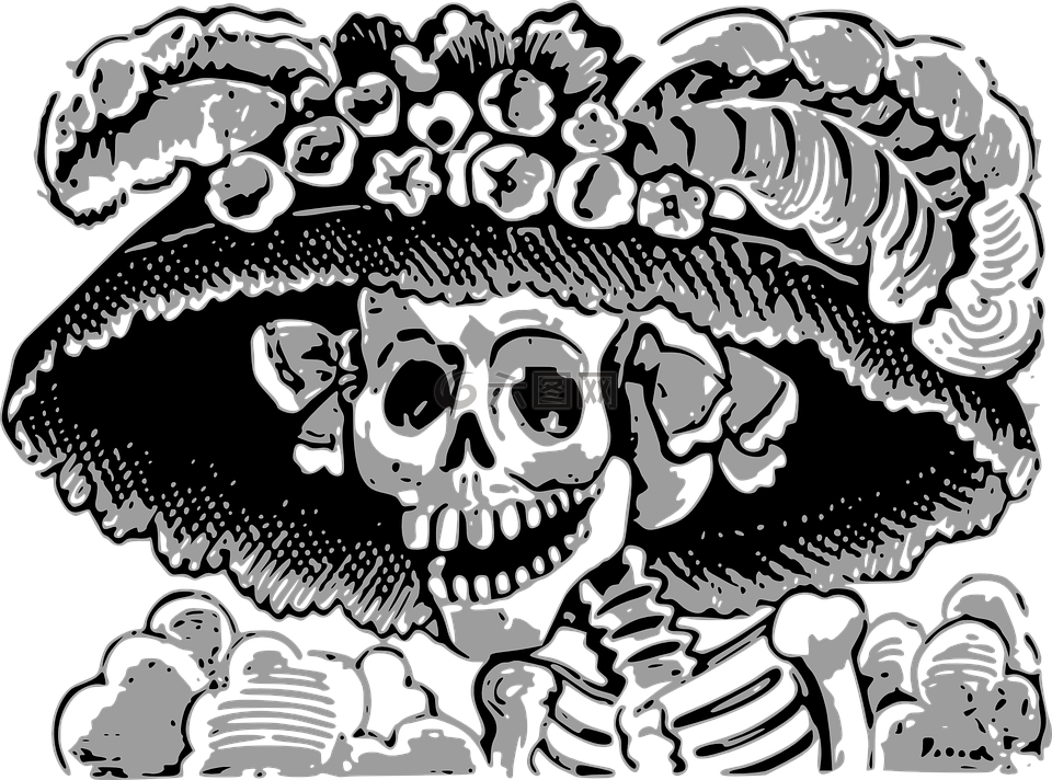 骨架,死亡,死亡的頭