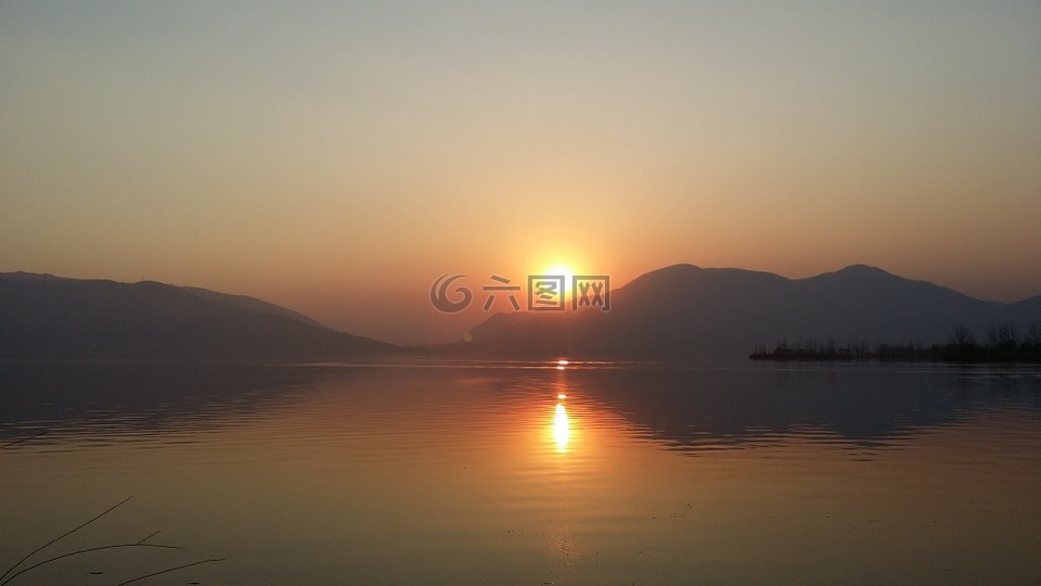 風(fēng)景,瓊海,落日