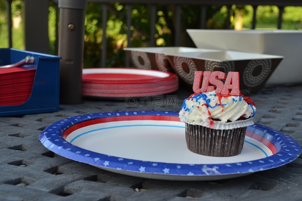 美國,7 月 4,蛋糕