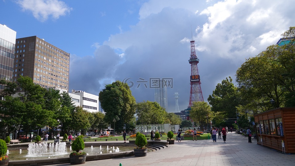 日本,建築,大通公園
