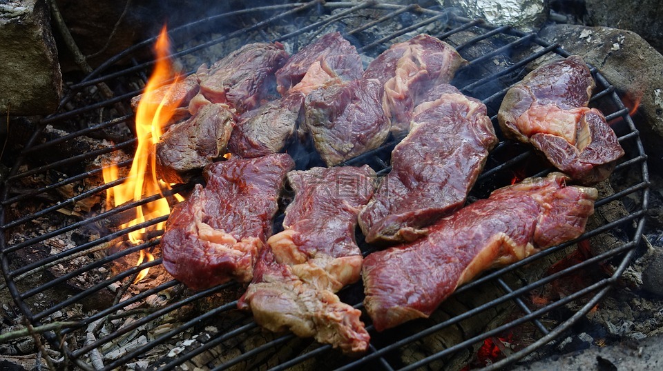 燒烤,肉,牛排