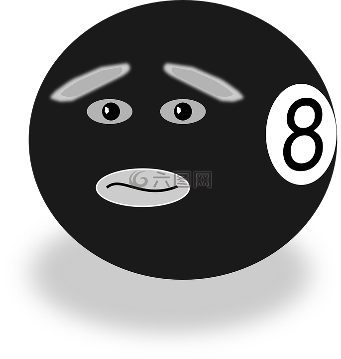 臺球,球,八