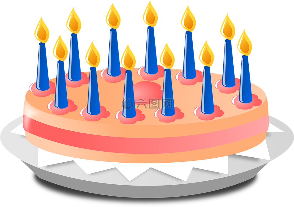 生日蛋糕,蠟燭,周年
