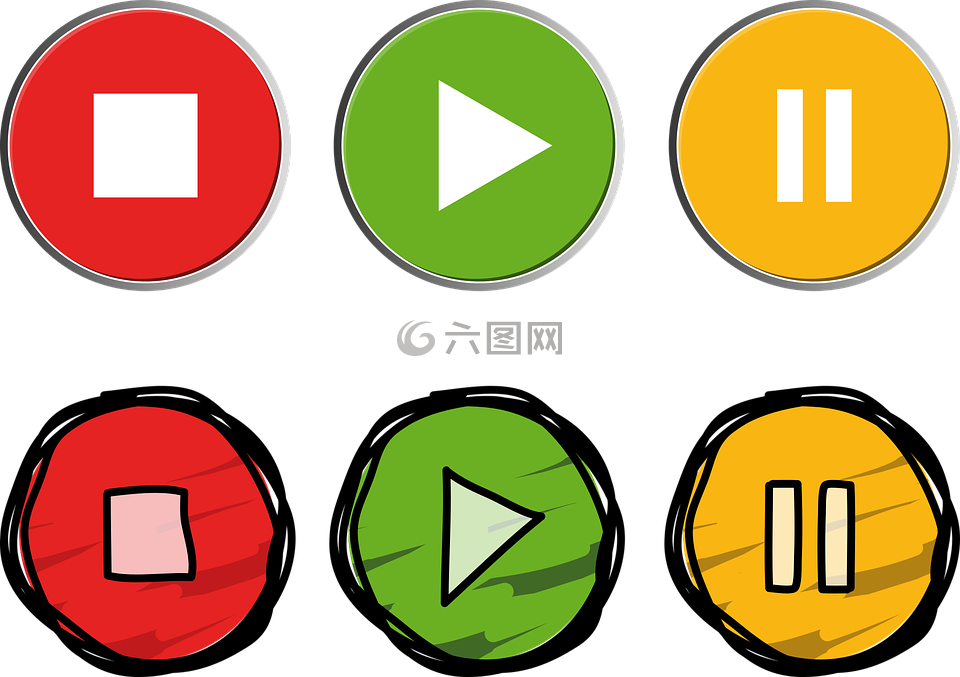按鈕,錄制,豐富多彩