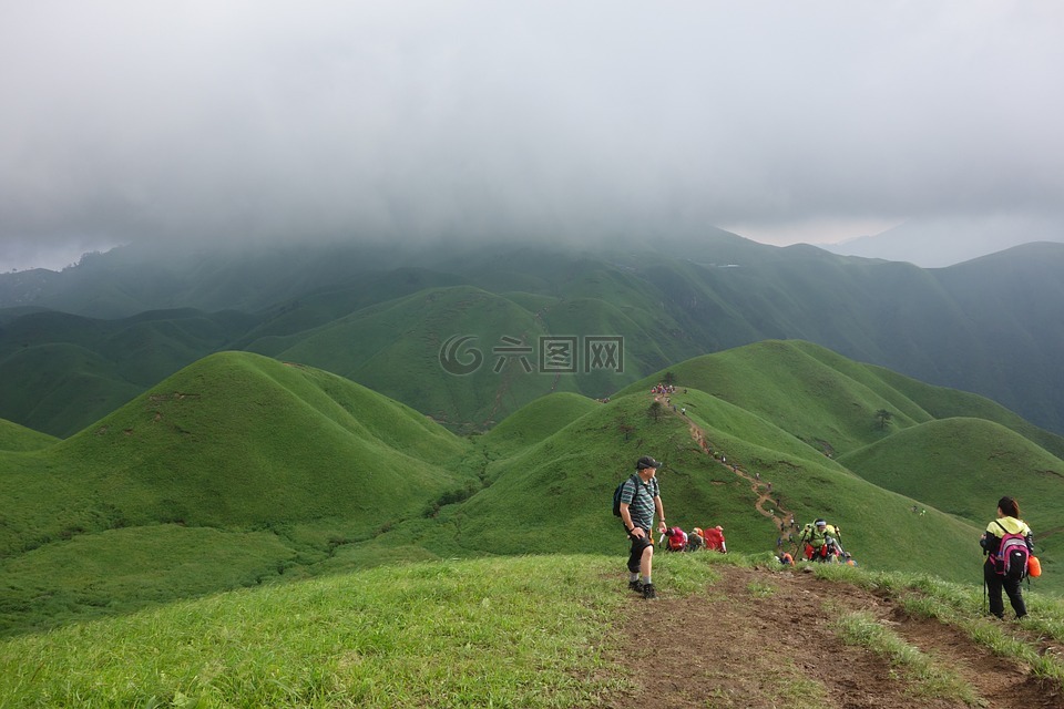 武功山,人員,攀登