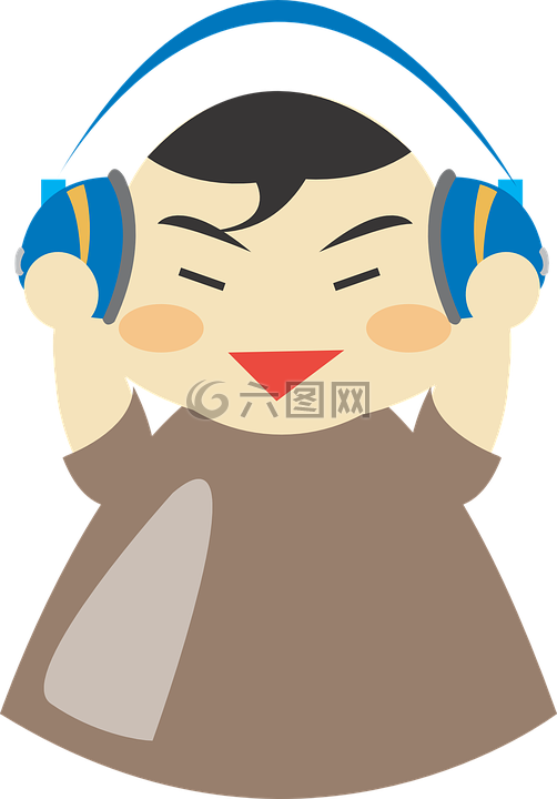 耳機,聲音,男孩