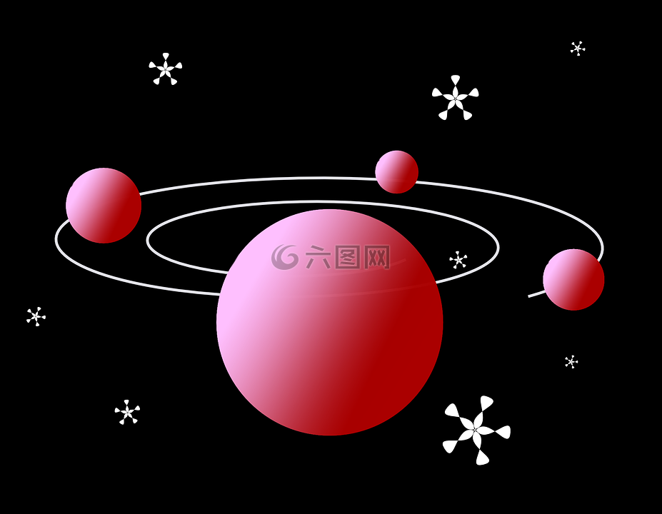 軌道,行星,月亮