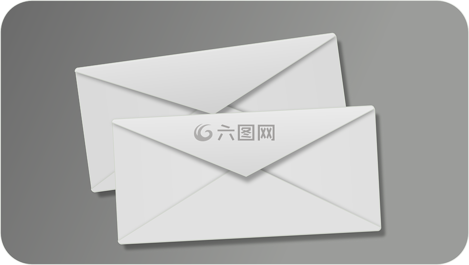 字母,信封,卡