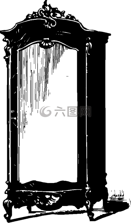 鏡像,連衣裙,梳妝臺(tái)